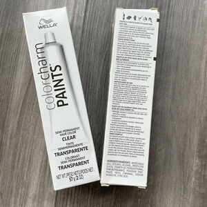 Bundle of 2 • Wella Color Charm Paints, Semi Permanent Hair Color, Clear, 2 oz
